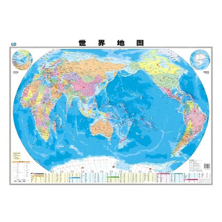 World map wall chart (popular geography version for students, offices, study rooms, home decoration wall charts, seamless)