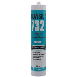 Dow 732/dow corning 732 glass glue/sealant/aluminum color nsf food grade certified glue white (old packaging)