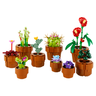 90% new lego building block assembly 10329 mini potted plant 18 years old + boys and girls children's toys birthday gift