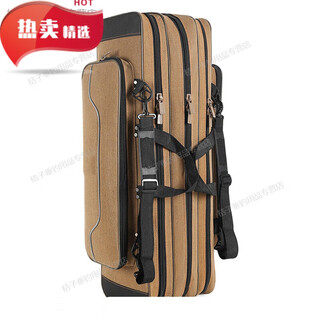 Kaooseen canvas thickened fishing gear bag large capacity waterproof fishing bag multi-functional sea pole bag thickened canvas 90 double layer