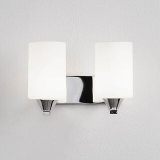 Yaotian simple modern fashion creative bedside glass wall lamp with switch living room lamp bedroom lamp aisle lamp indoor wall lamp chrome double-ended pull switch e27*12 watt led white light bulb