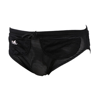 英发（YINGFA） 游泳训练阻力裤男 成人儿童专业比赛三角游泳裤竞速减阻提高泳速 阻力裤-黑色 M (腰围2.3-2.6尺)