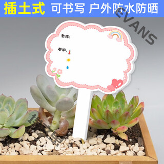 Xushansi kindergarten simulation pot brand gardening simulation flower pot simulation label signage succulent conservation brand diy handmade yhcd-08 10x16cm
