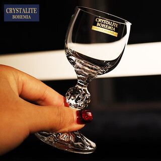 Bohemia czech original imported crystal glass spirit cup white wine cup high foot cup soju cup home set diamond legs white wine cup 50ml single price