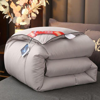 Silk quilt mulberry silk thickened warm winter quilt spring and autumn quilt single double quilt quilt core cotton mattress winter gray 150x200cm8jin jin equals 0.5kg winter quilt