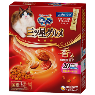 Du lailin japan's original imported silver spoon samsung gourmet cream cat biscuit crispy silver spoon cat food hair ball snack fish recipe classic 20-year-old cat crispy whole fish 24 1 box