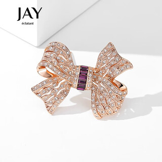 Jay bow brooch, high-end female corsage accessories, birthday gift for elder mother and mother-in-law, rose gold