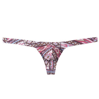 Please confidential shipping sexy one-piece no-take-off personalized thong comfortable and breathable men's ethnic style s red