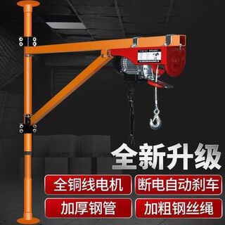 Mini electric hoist 220v crane roof hoist home decoration vehicle lifting crane column bracket 200pa12m electric hoist + roof bracket