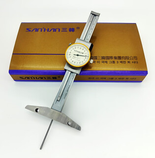 Renjuyi sanhan thin rod with table depth caliper small head hole 0-150 high-precision vernier fine head vernier scale step measurement shanghai hengliang 0150mm taiwan joint venture