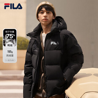 Fila official couple down jacket 2025 winter fashionable casual hooded top warm jacket for men and women