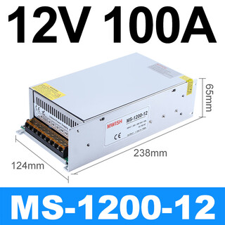 Mean well high power switching power supply ms-1200-24v50a/12v100a 220v to dc transformer 48v ms-1200-12 (12v100a)
