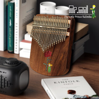 Mr.mai kalimba sends teaching music sheet to adults, students, children, thumb piano, finger piano, kalimba, super easy to learn musical instrument, 21-tone little prince, black walnut