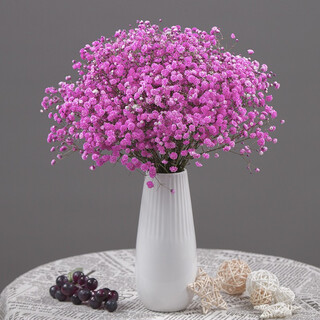 Aiman flowers, real flowers, dried flowers, natural baby's breath bouquet, home living room store, holiday decorations, gifts, birthdays, rose baby's breath (without vase), dry branches