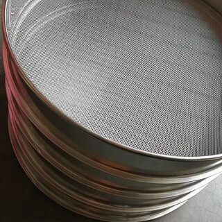 Qinkai stainless steel flour sieve chinese medicine sieve experimental sieve baking bread sieve standard sampling sieve ultra-fine filter mesh sieve 40 mesh-flour rice milk cold skin diameter 40 cm