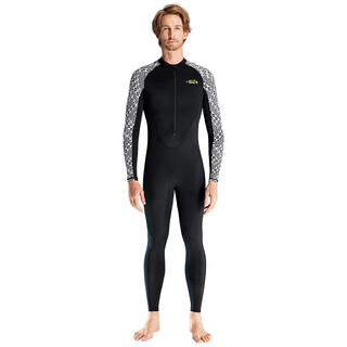 Dive&sail men's and women's one-piece swimsuit long-sleeved quick-drying suit surfing suit wetsuit ice-sense lycra jellyfish suit hot spring suit black men's s