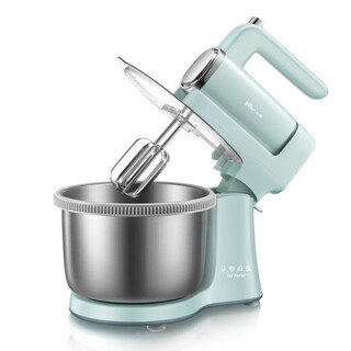 Electric tabletop fully automatic egg maker with bucket for cream baking and dough mixing blue