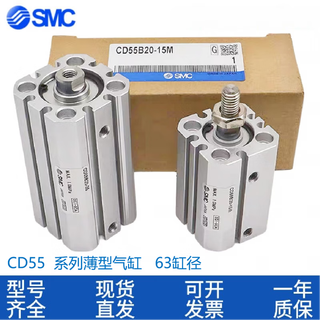Smc thin cylinder cd55b/c55b63-5-10-20-30-40-50-75-100-125-15 milky white c55b63-5