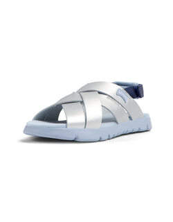 Camper girls' slingback flat sandals medium gray 012 3.5 older kids