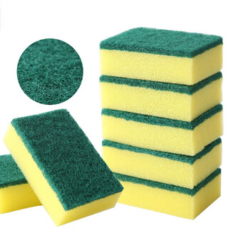 Dishwashing sponge, scouring pad, dishwashing cloth, durable kitchen cleaning, pot and dishwashing sponge, magic wipe, 10 pieces