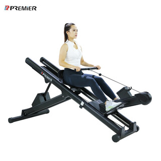 Premier american green commercial self-weight electric lifting rowing machine home indoor rowing resistance fitness device 17-32 gear electric adjustable rowing machine self-weight electric lifting rowing machine
