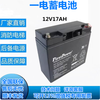 FIRSTPOWER一电蓄电池FP/LFP12100 12V100AH65A55A45A38A26A24A18A17A直流屏 一电蓄电池 FP12170 12V17AH