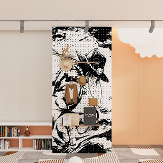 Creative hole board storage rack for home wall decoration pirate personalized wall hanging board to block the entrance entrance 100*100