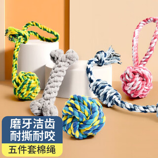 Hanhan paradise pet dog toy cotton rope bite resistant interactive training screaming chicken dog teething supplies interactive set supplies 5