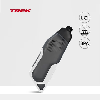 Trek rsl aero aerodynamic road bicycle riding water bottle/carbon fiber water bottle cage dark smoke gray water bottle/white water bottle cage