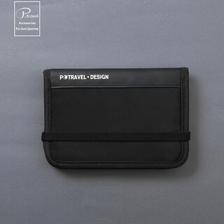 Cross-border best-selling portable large-capacity card holder, document and passport bag that can be stored diagonally across the border, in stock, black 11.4x16.5x2