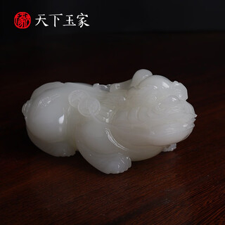 Tianxia yujia jade pixiu ornaments home living room porch decoration crafts house opening business gifts a pixiu