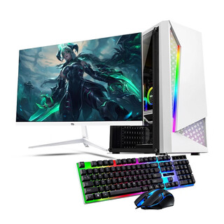 Mingsu desktop computer core i7rtx4060 independent display live broadcast design e-sports game assembly desktop computer host complete set i77700 32g 512g independent display rx5700 single computer host 99% new