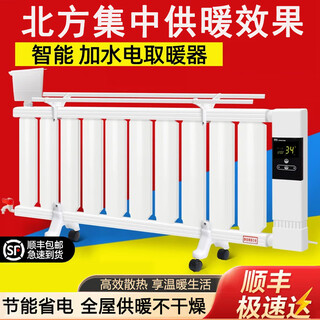 Danchun radiator household winter electric radiator water-filled electric heater water heating heater energy-saving plug-in plus water electric heater 10-column smart knob temperature adjustment silencer type