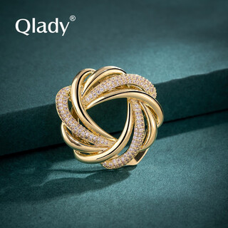 Qlady fashion coat corsage brooch high-end feminine brand silk scarf button sweater suit anti-exposure pin decoration men's and women's birthday gifts for elders and wives annual party gifts gold