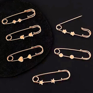 Feihua small pins to fix clothes, prevent exposure, waist tightening artifact, waist tightening and small adjustment buckle brooch, women's trousers accessories, 6 styles, 1 each, 1 set