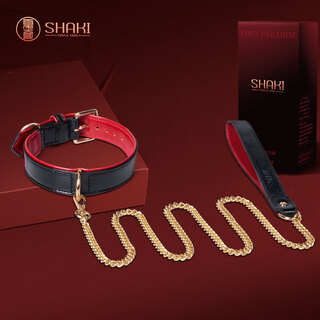 Xia qi sm collar leash male and female couple sexual intercourse criminal detention adult sex toys alternative toys forced punishment props maid lead chain binding bondage training fruit of eden paradise induction