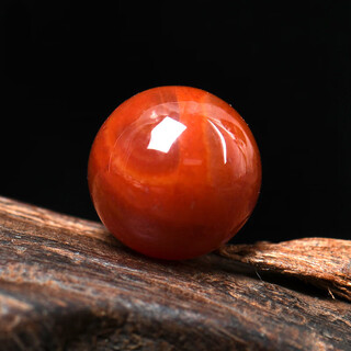 Zun cabinet 7a natural sichuan nanhong agate loose beads, flame red persimmon red agate beads, diy bracelets, cultural toys and accessories, preferred nanhong 12mm one