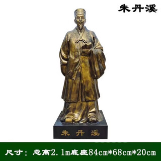 Fiberglass imitation copper sculptures of top ten famous doctors, cast bronze busts of hua tuo and li shizhen, hua tuo statues, traditional chinese medicine cultural ornaments, zhu danxi dingjin