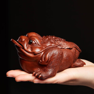 Wanhuyuan golden toad tea pet ornaments can raise purple clay tea pets kung fu tea set accessories tea toad ornaments tea table tea table tea ceremony tea set ornaments tea ceremony spare parts wan guanjiacai golden toad (antique style)