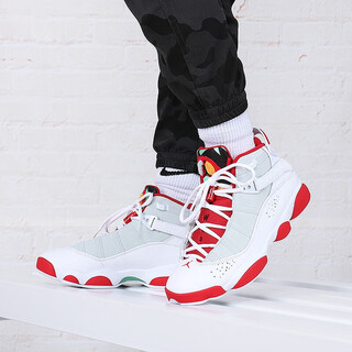 Nike (nike) sports shoes men's shoes 2025 autumn new jordan high-top fashionable versatile comfortable sneakers air-cushion shoes casual shoes dd5077-105 aj6 rings 40.5