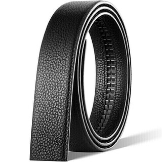 Airodilang belt without head for men without head belt with headless belt for men with automatic buckle belt for men's trousers with body replacement black belt body black one size fits all length 120cm width 3.5cm