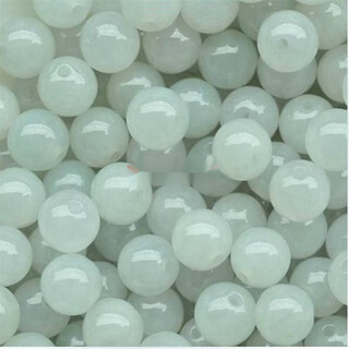 Zun cabinet ice white jade beads loose beads 3-18mm round beads diy bracelet necklace hanging rope accessories jade accessories 6mm