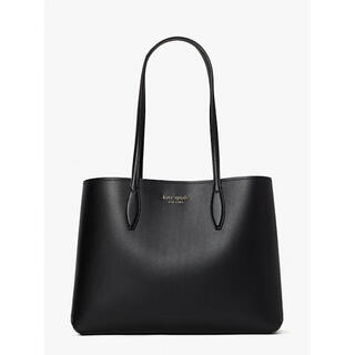 Kate spade luxury fashion brand women's handbag all day tote bag leather fashion casual black/black os