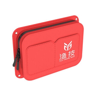 Zailu multifunctional side bag storage bag fishing box universal thickened strap shoulder strap fishing box accessories fishing gear supplies large accessory bag red