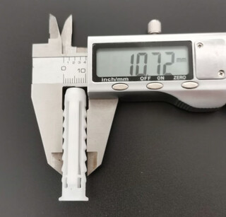 Xmsj lcd tv bracket hanger installation expansion tube screw set plastic nail rubber plug expansion plug 10mm wall-mounted thickening 10mm plastic tube-100 pieces