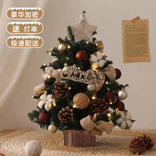 Abaoli 2025 christmas new desktop christmas tree living room mini tree small ornaments home holiday decoration