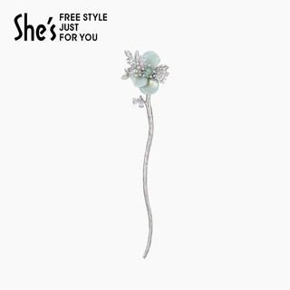 She s akiko barbie original rose new chinese hairpin ball hairpin ancient style hairpin hair accessory birthday gift for women mint green c0