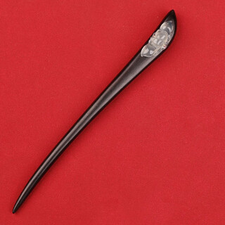 For the first time in the south of the yangtze river, black sandalwood hairpins are seen. ancient costumes for women with updo hair, hanfu, classical and simple xiu jade, ancient style hairpins.