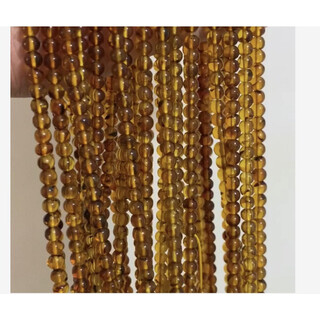 Haozhu fushun amber bracelet 108 pieces bracelet necklace raw mineral natural unoptimized 8mm 108