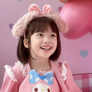 First enjoy (chuxiang) children's day gift for girls sanrio melody headband cute and sweet lolita hair accessories headband long-eared dog headband-pink ears